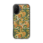 Green Swirl | Clear MagSafe Case