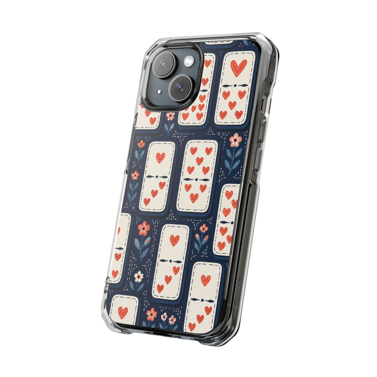 Heart Dominoes | Clear MagSafe Case — product image 17