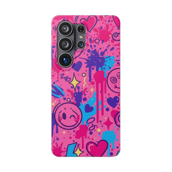 Cloudy Cherry | Clear Case