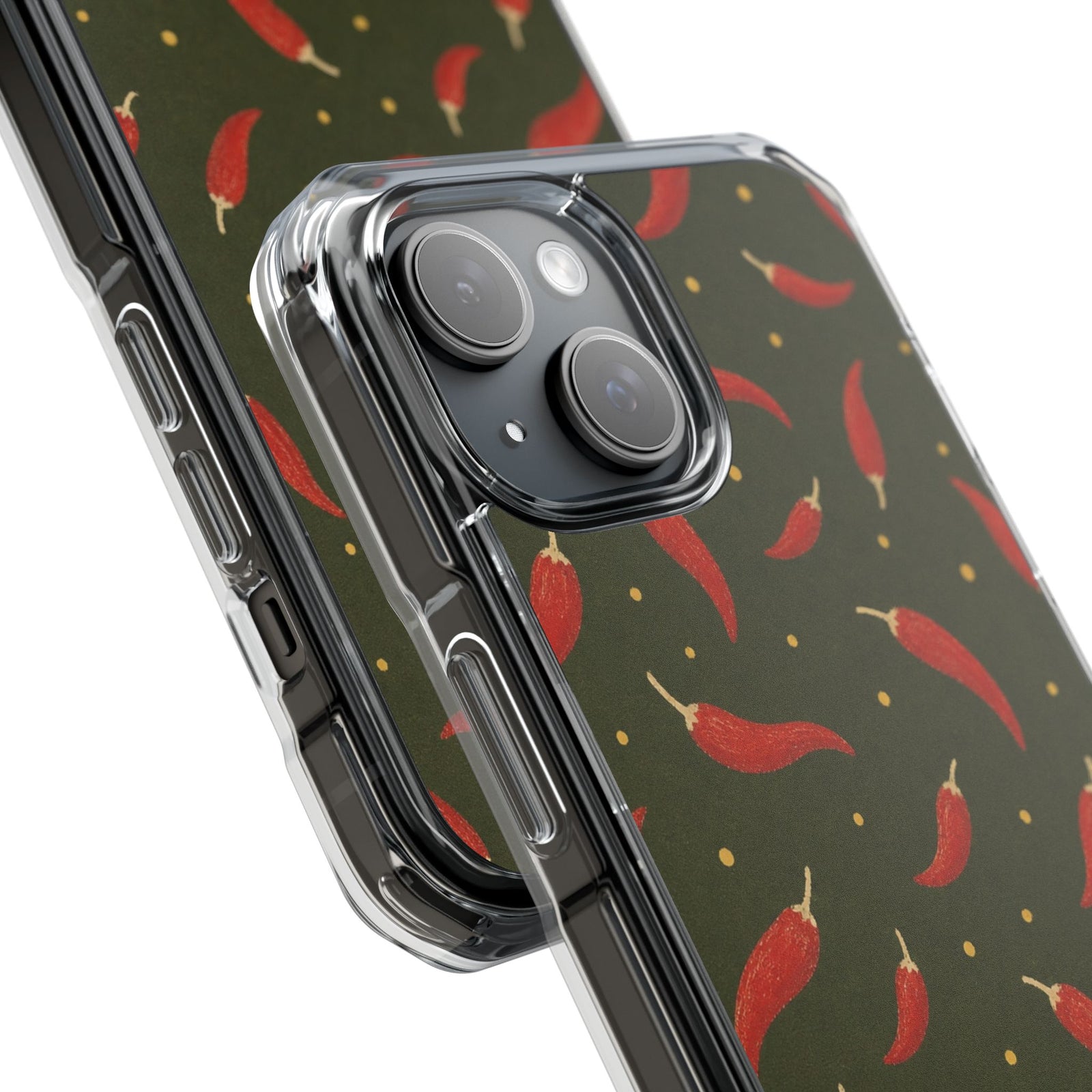 Olive Chili | Clear MagSafe Case