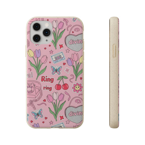 90s Girly Doodles | Biodegradable Case