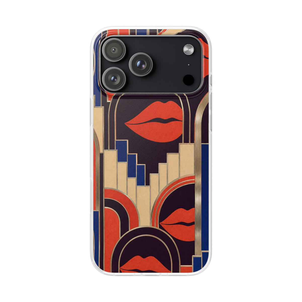 Coral Kiss | Frosted Clear Case — product front view