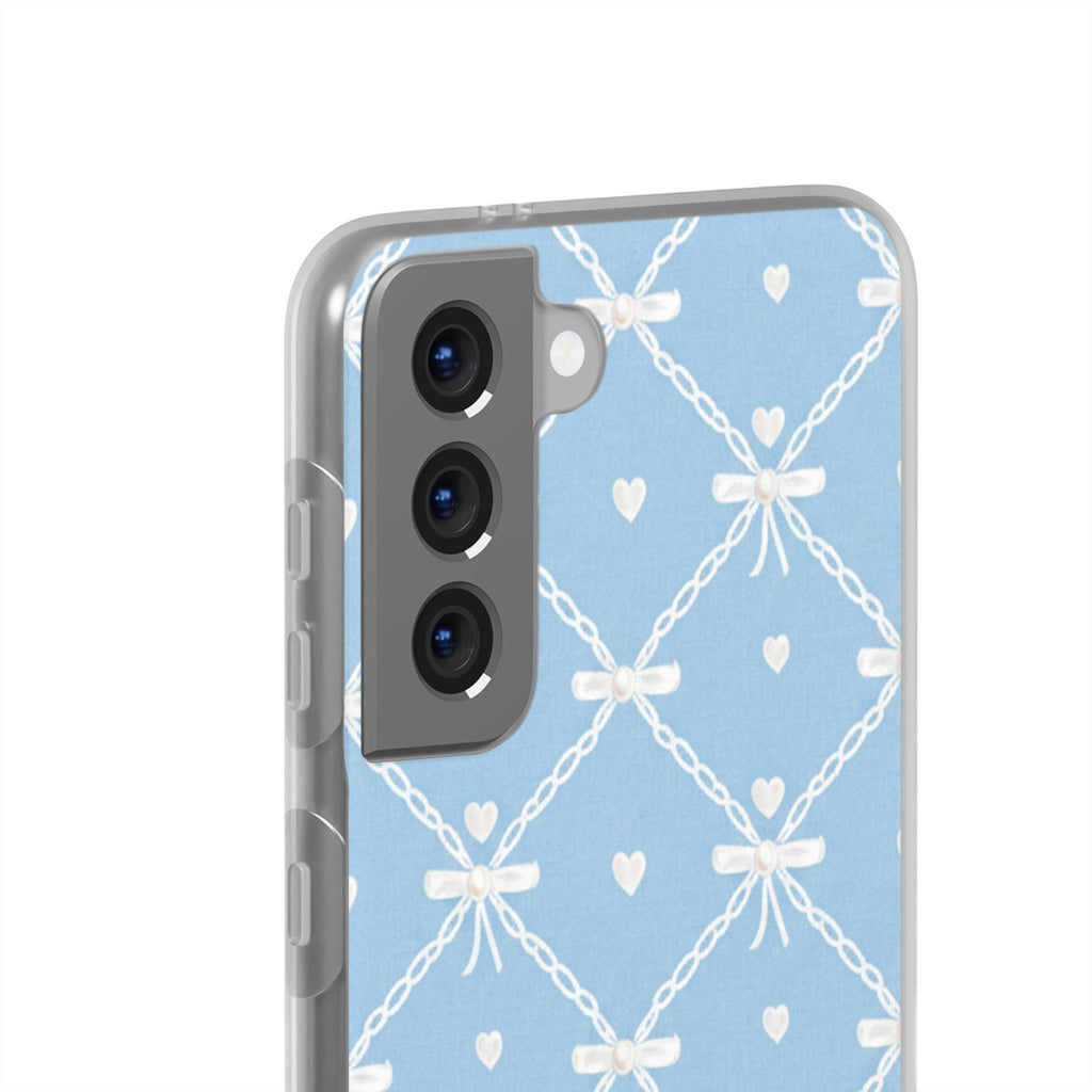 Ribbon Sky coquette samsung clear case design