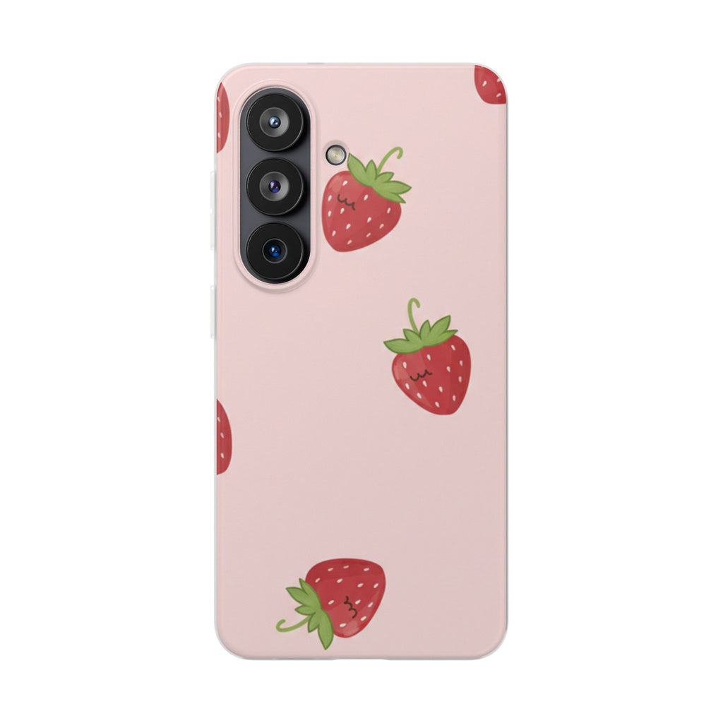 Strawberry Blush | Samsung Clear Case