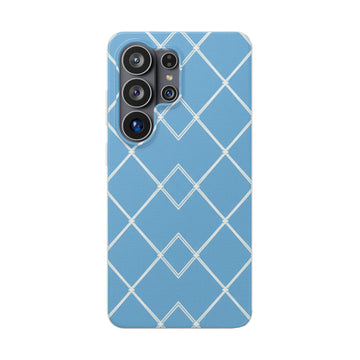 Blue Lattice | Samsung Clear Case