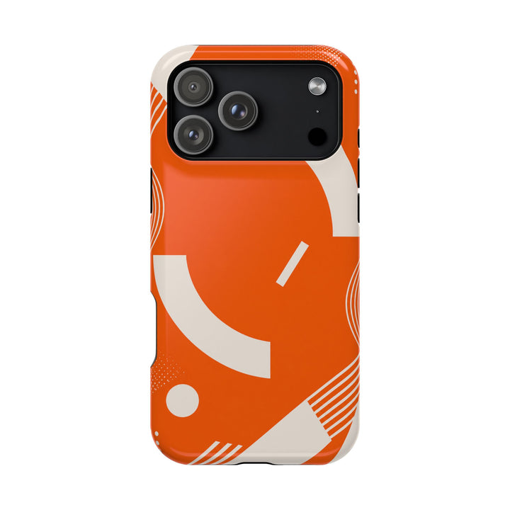Orange Orbit phone case design