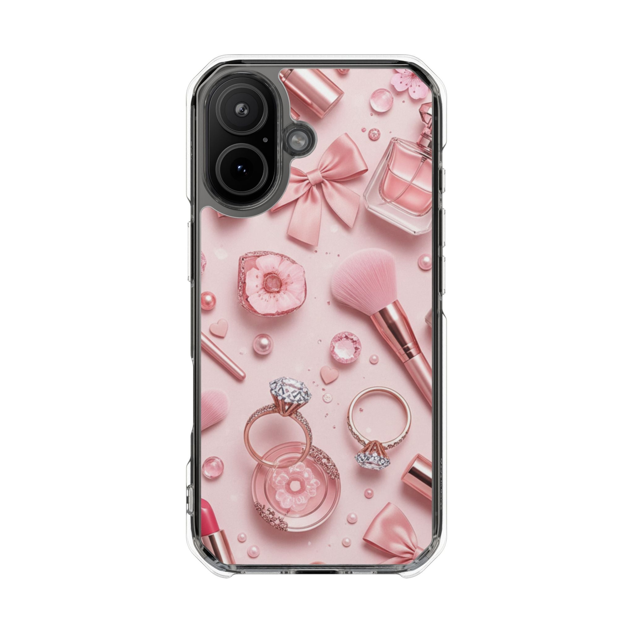 Blush Vanity coquette clear magsafe case design