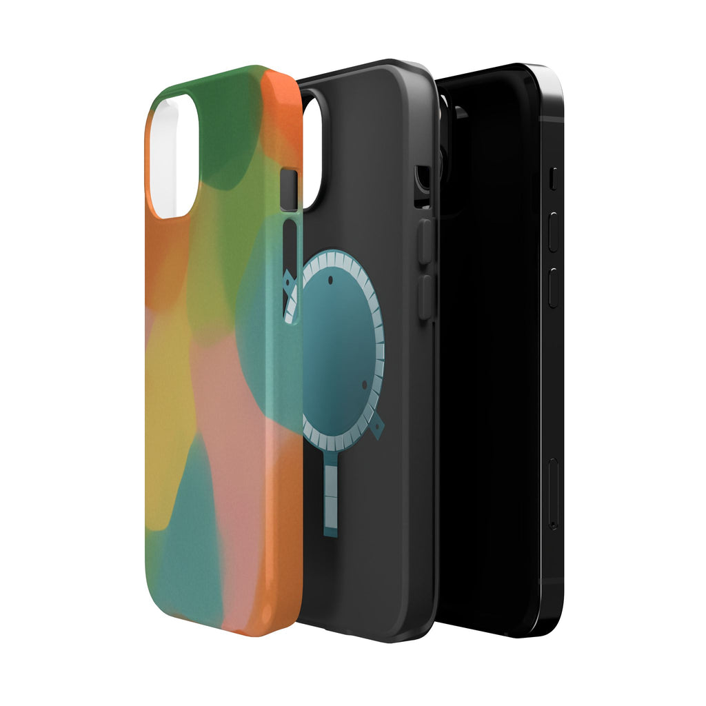 Coral Mosaic abstract tough magsafe case design