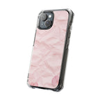 Petal Blush floral clear magsafe case design