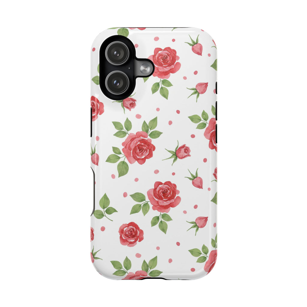 Ditsy Red Rose | Tough MagSafe Case