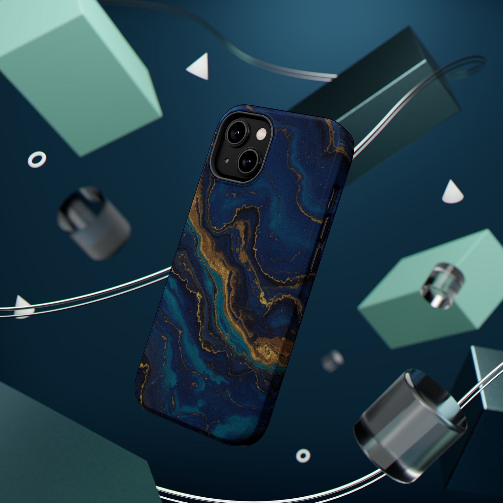 Midnight Marble | Tough MagSafe Case