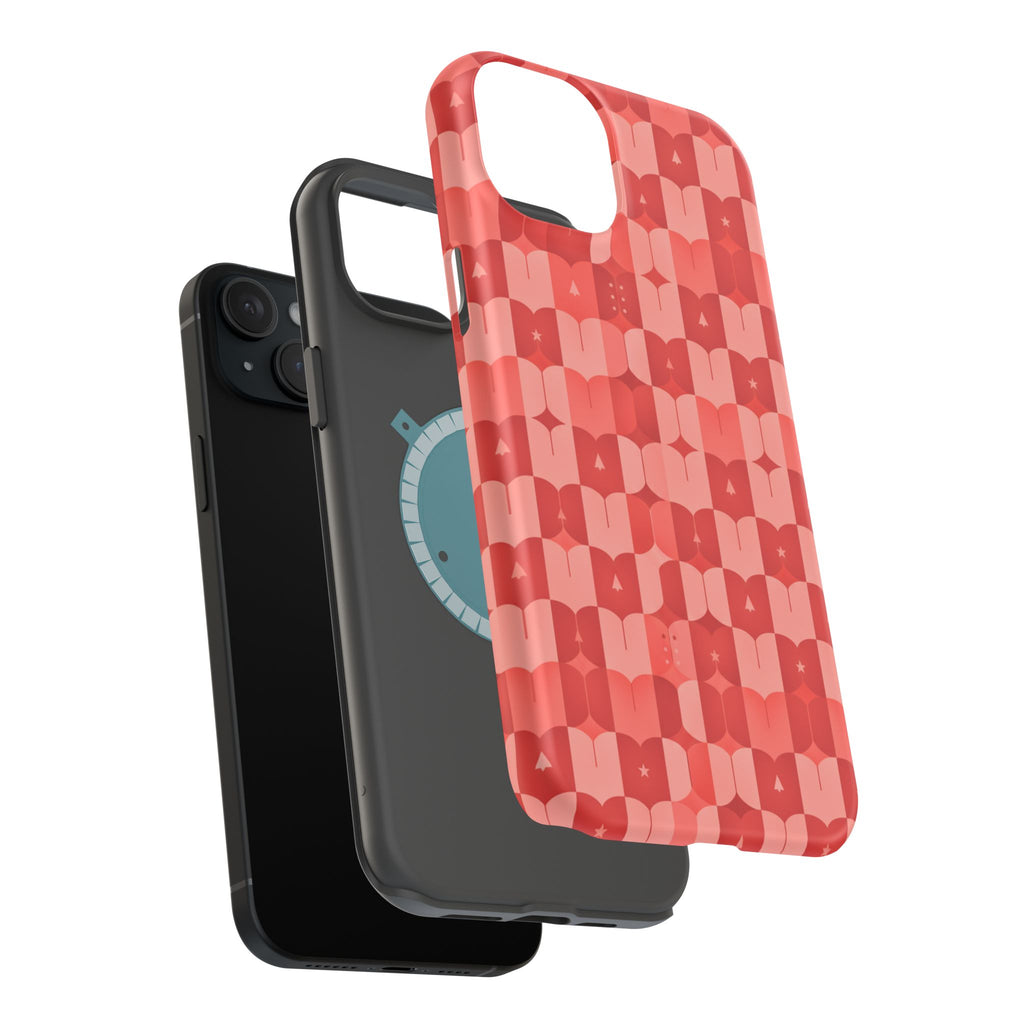 Coral Geo Tile | Tough MagSafe Case