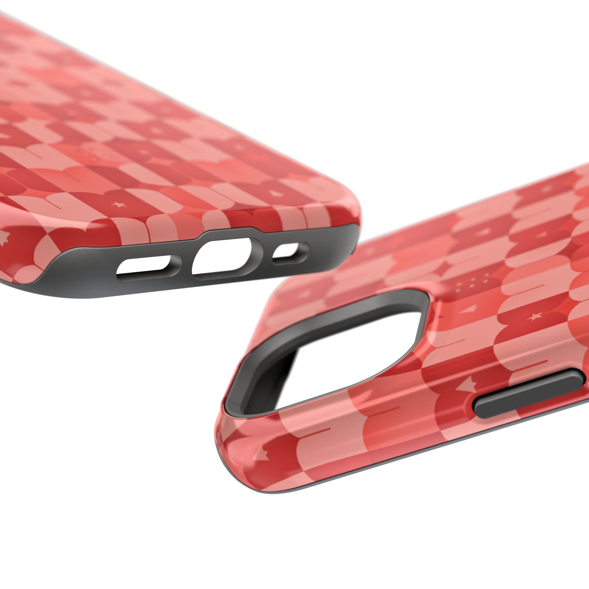 Coral Geo Tile | Tough MagSafe Case