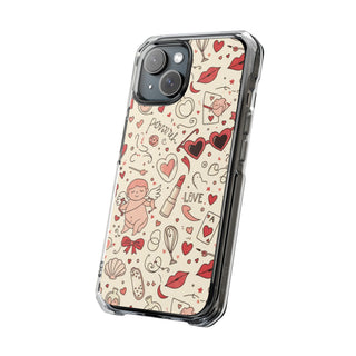 Rosy Meadow | Clear MagSafe Case
