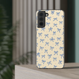Cobalt Ribbon | Clear Case