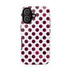 Burgundy Polka Dot | Tough Case