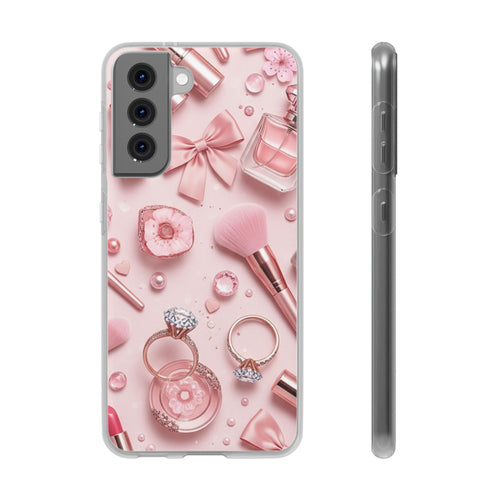Blush Vanity coquette samsung clear case design