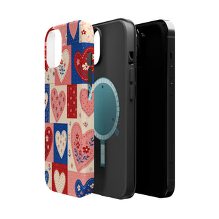 Patchwork Hearts | Tough MagSafe Case — product image 47