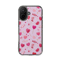 Pink Heartfall | Clear MagSafe Case
