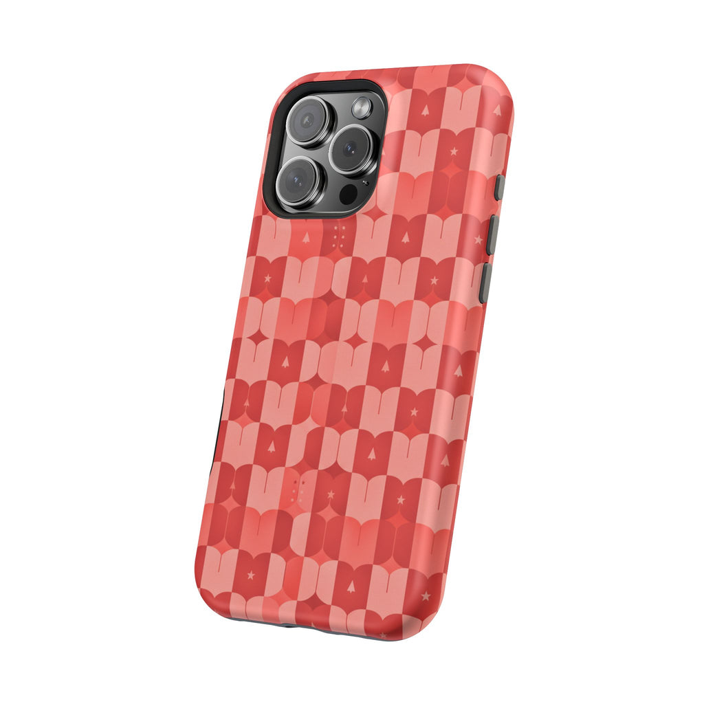 Coral Geo Tile | Tough MagSafe Case