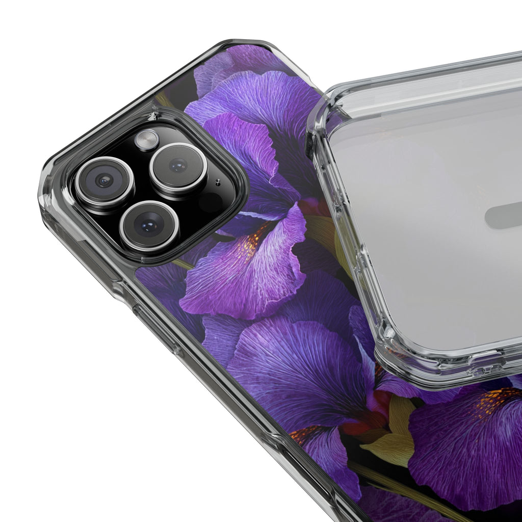 Purple Iris | Clear MagSafe Case