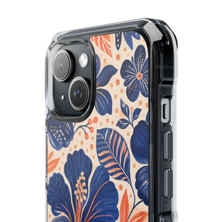 Indigo Hibiscus | Clear MagSafe Case — product image 19