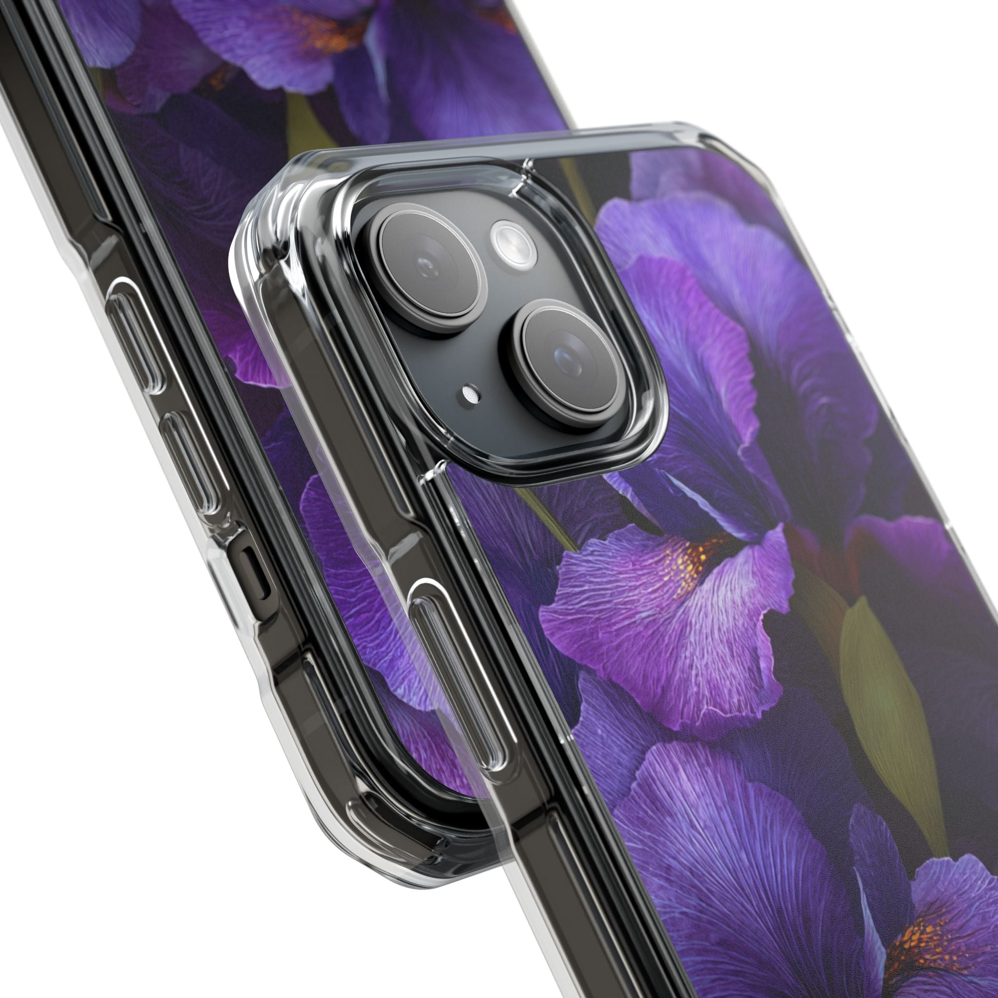 Purple Iris | Clear MagSafe Case