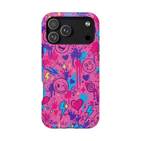 Neon Pop Graffiti | Tough MagSafe Case