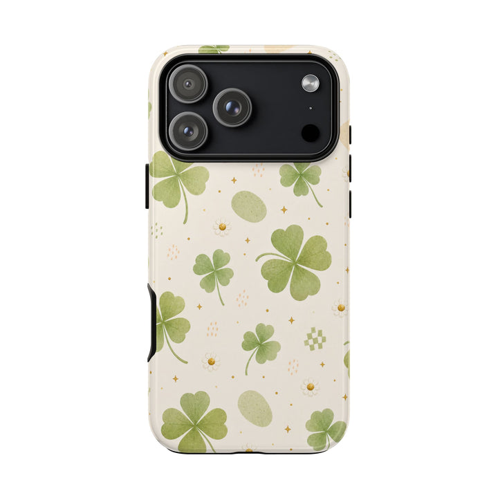 Matcha Clover phone case design