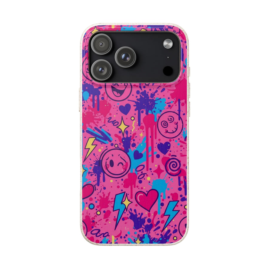 Neon Pop Graffiti | Biodegradable Case