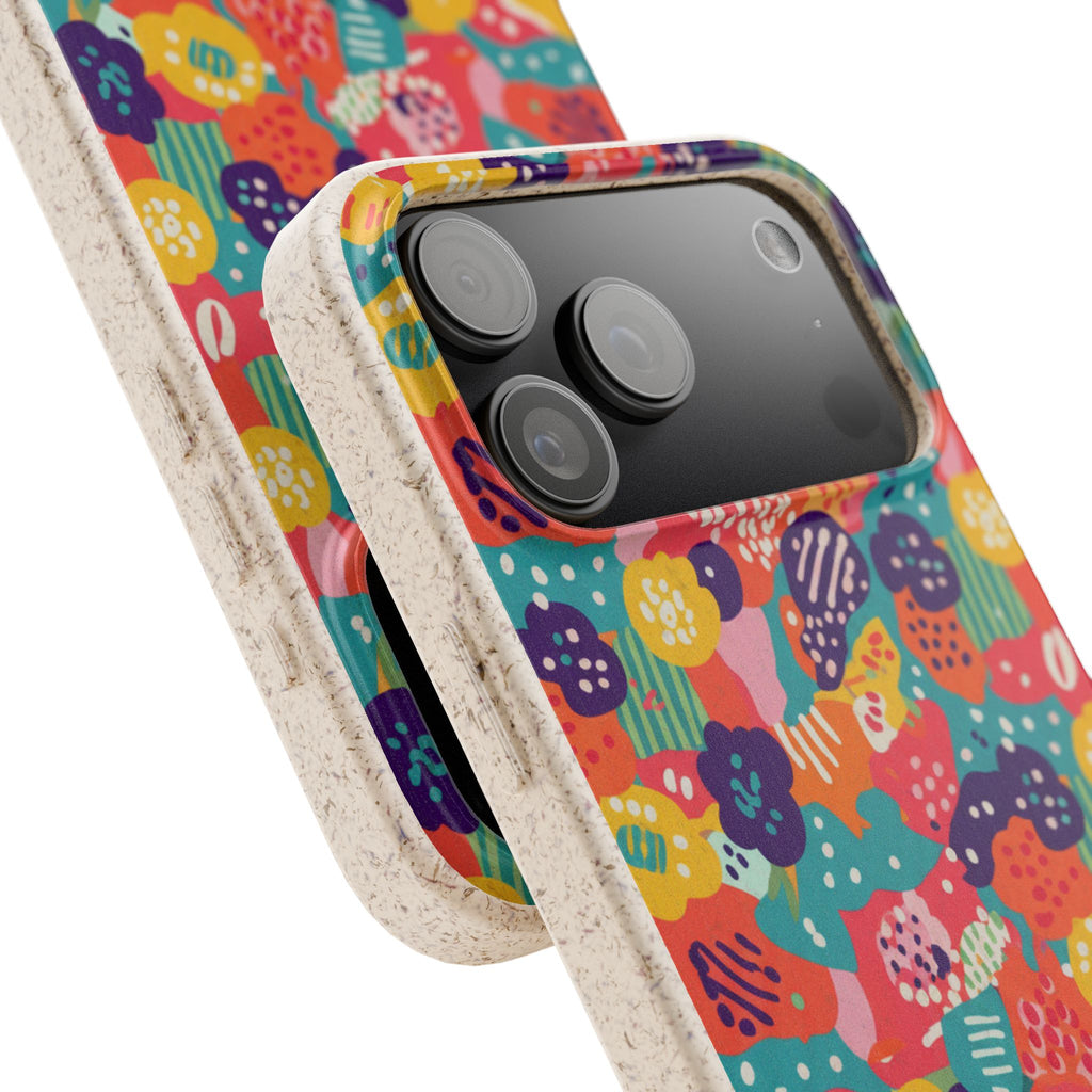Rainbow Ditsy Floral | Biodegradable Case
