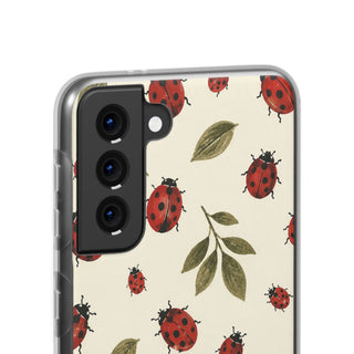 Ivory Ladybugs | Clear Case