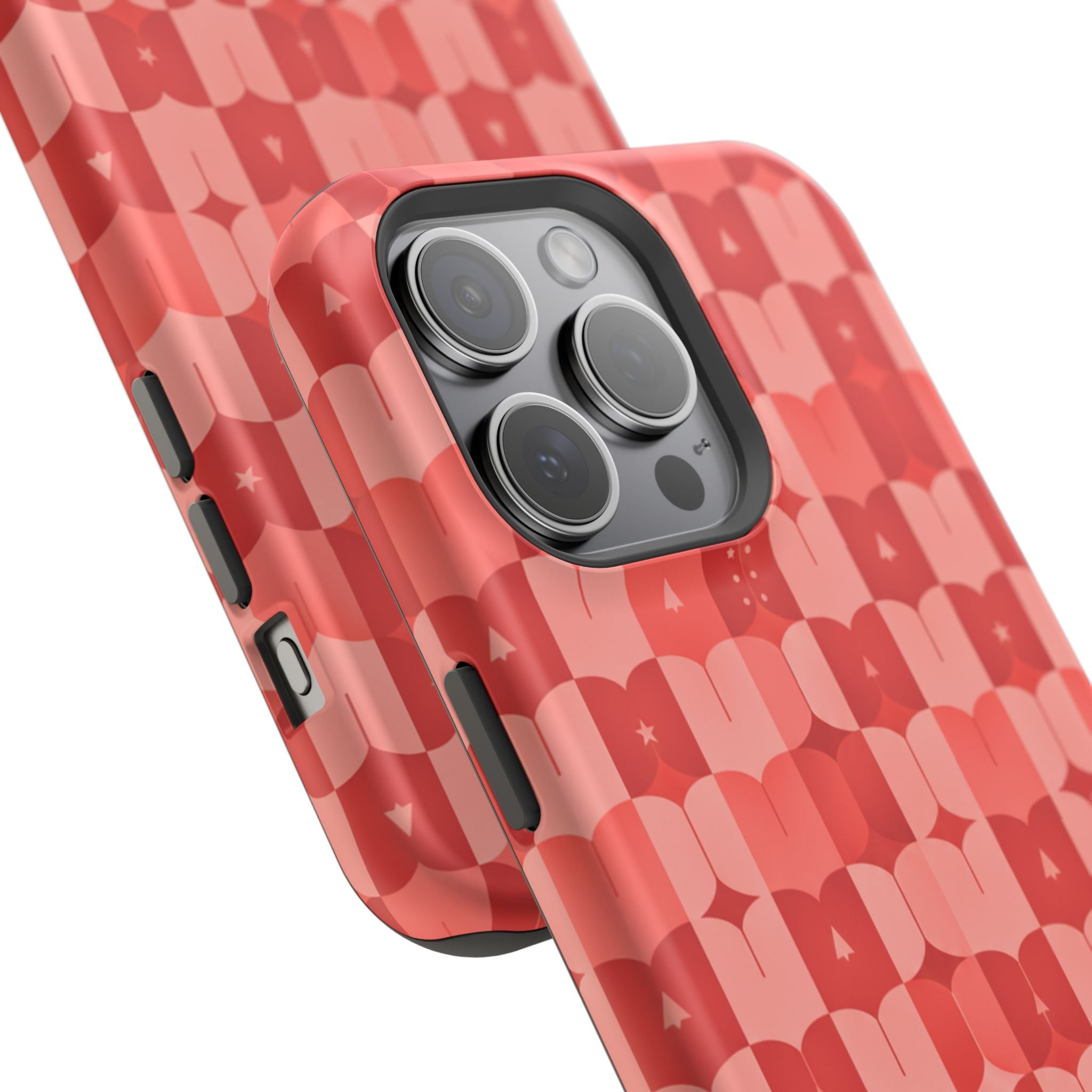 Coral Geo Tile | Tough MagSafe Case