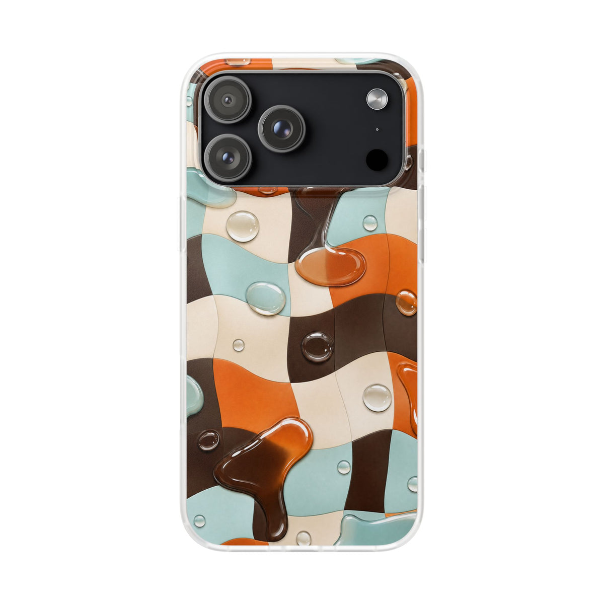 Liquid Check | Frosted Clear Case — product front view