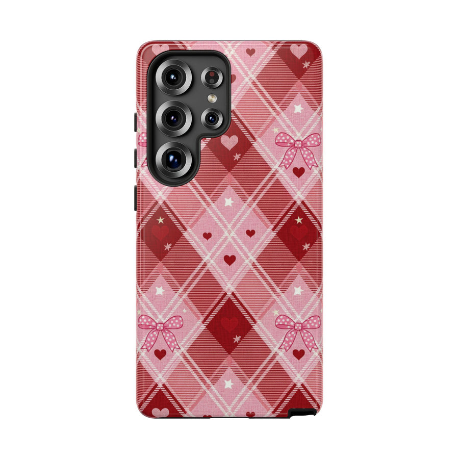 Pink Plaid Heart | Tough Case