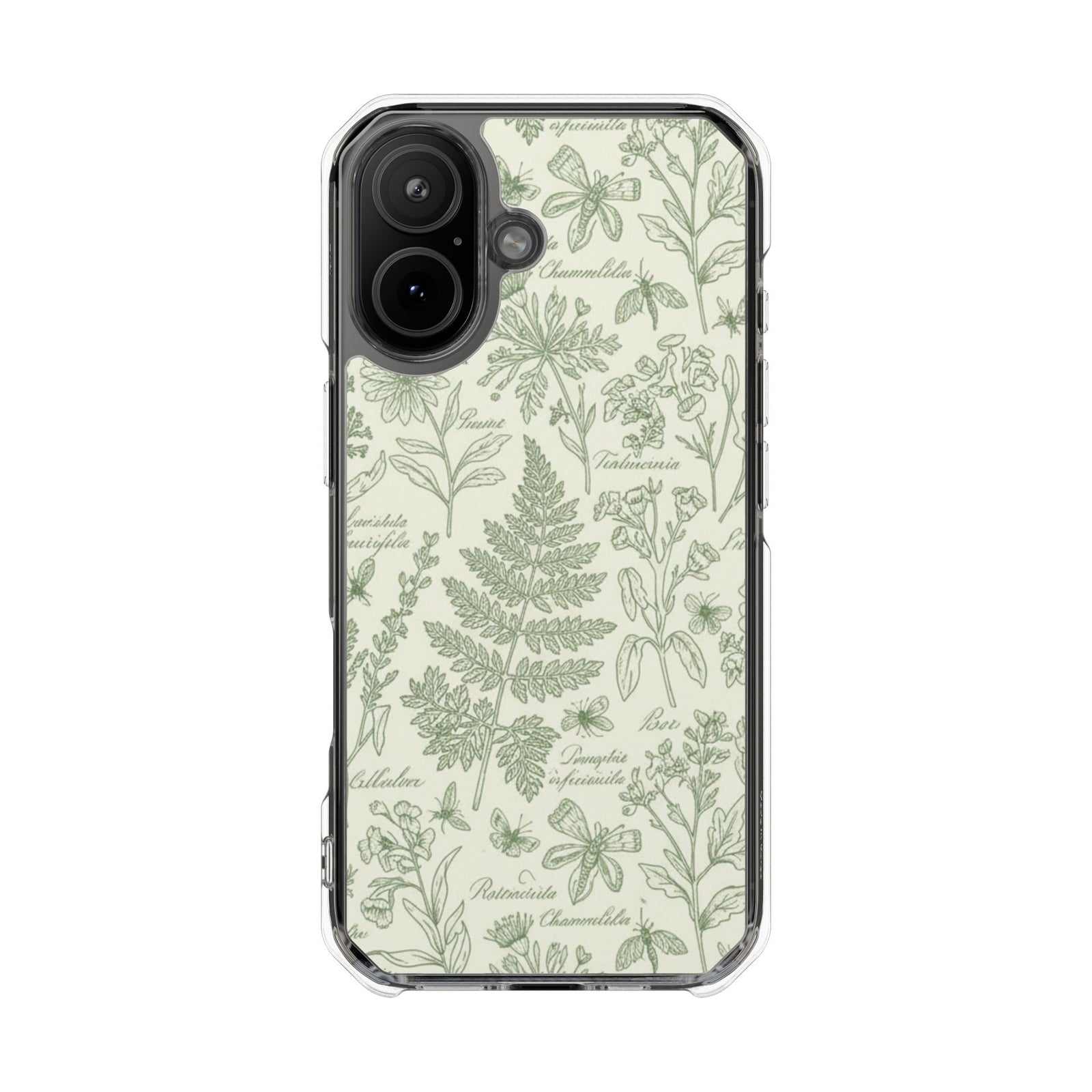 Peony Drift | Clear MagSafe Case