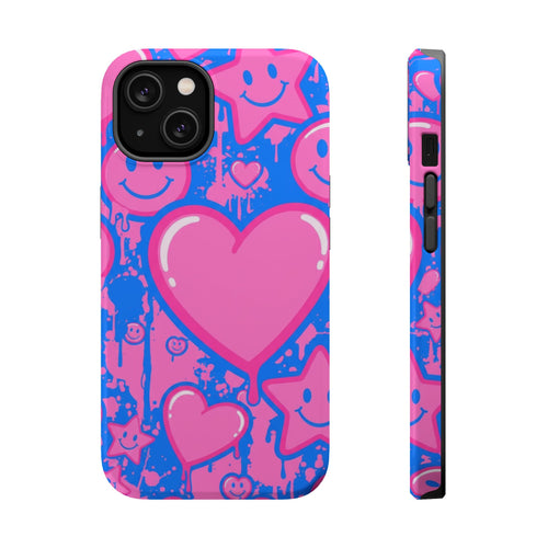Bubblegum Hearts | Tough MagSafe Case