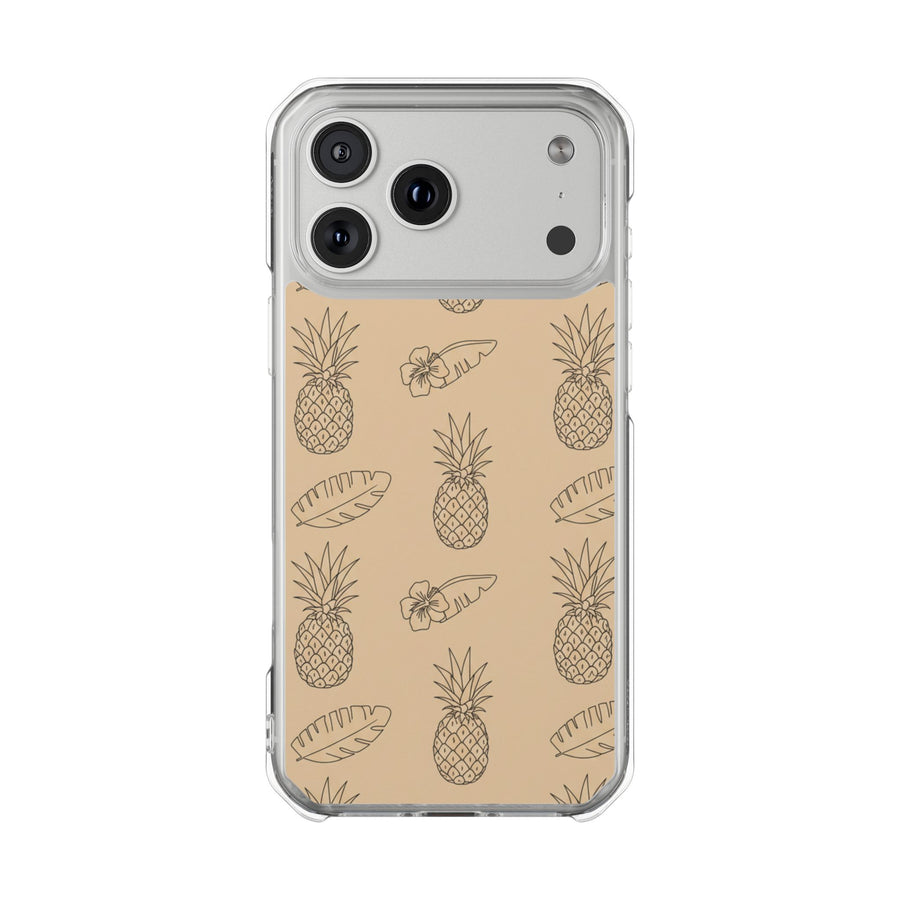 Tropical Pineapple | Clear MagSafe Case
