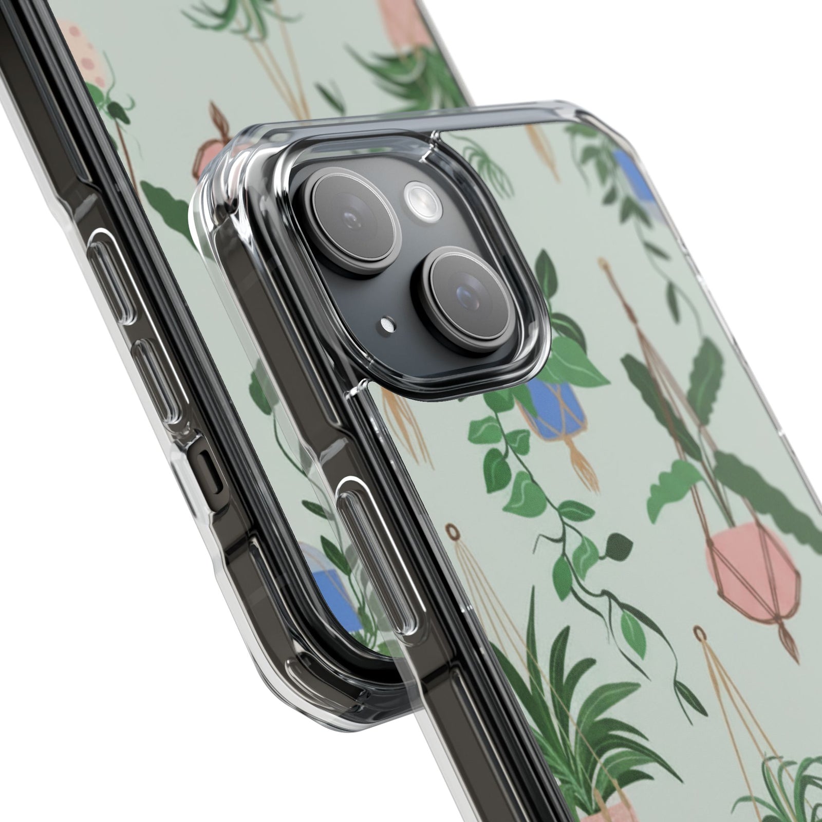 Cocoa Bloom | Clear MagSafe Case