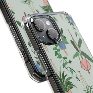 Cocoa Bloom | Clear MagSafe Case