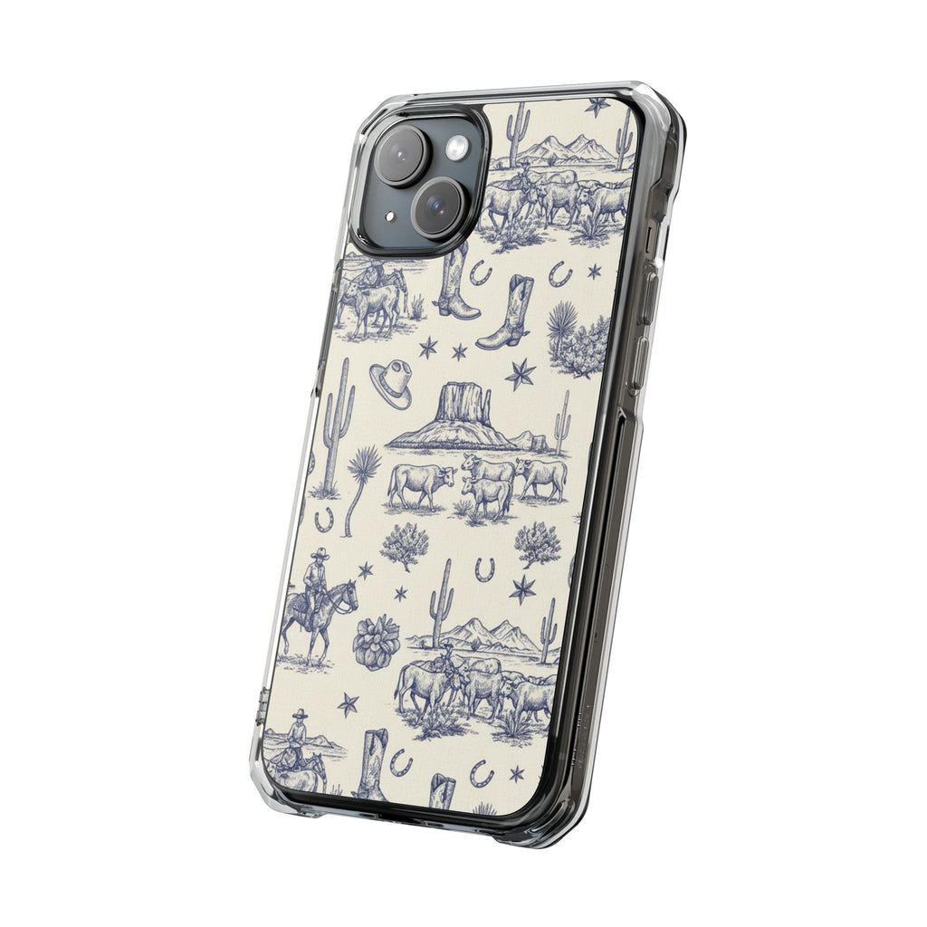 Whimsical Toile | Clear MagSafe Case
