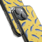 Cobalt Sardines | Clear MagSafe Case