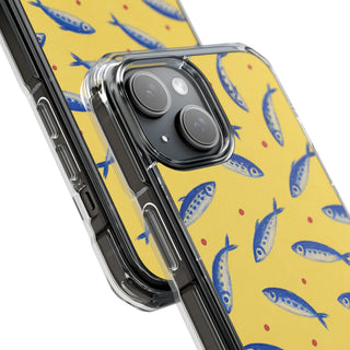 Cobalt Sardines | Clear MagSafe Case