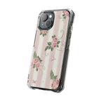 Rose Trellis floral clear magsafe case design