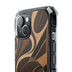 Espresso Marquetry | Clear MagSafe Case