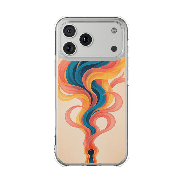 Retro Flame | Clear MagSafe Case