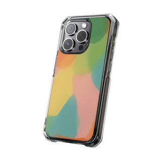 Coral Mosaic | Clear MagSafe Case
