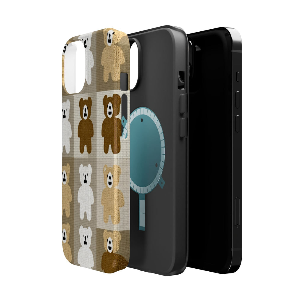 Teddy Bear Patchwork | Tough MagSafe Case