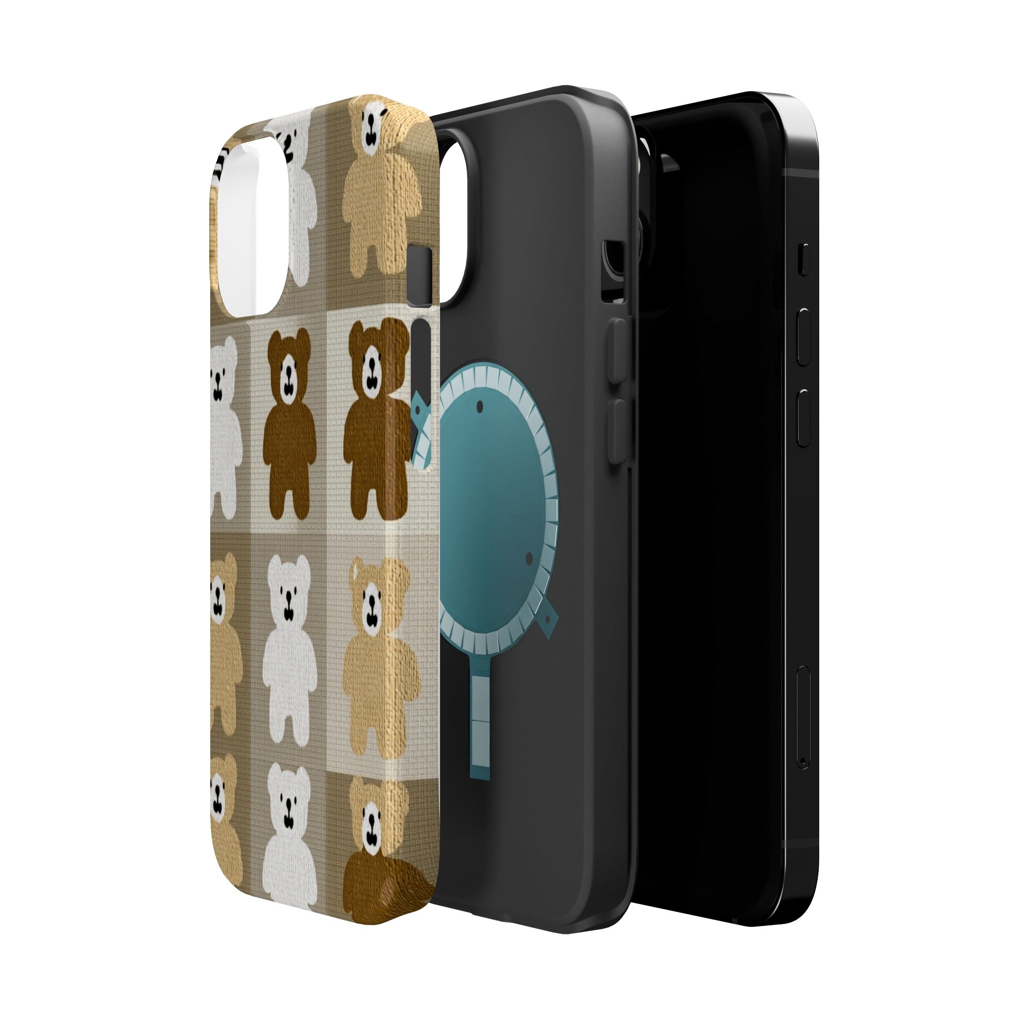 Teddy Bear Patchwork | Tough MagSafe Case