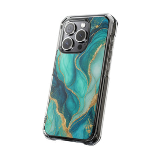 Turquoise Veins | Clear MagSafe Case — product image 20